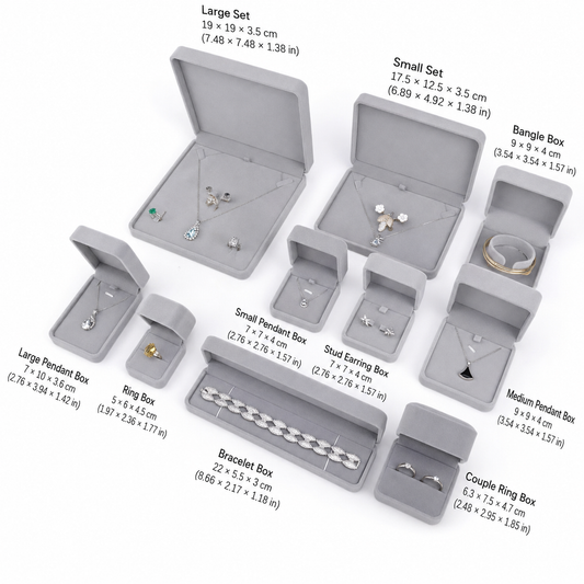 Ready-Stock Velvet Ring & Pendant Jewelry Boxes