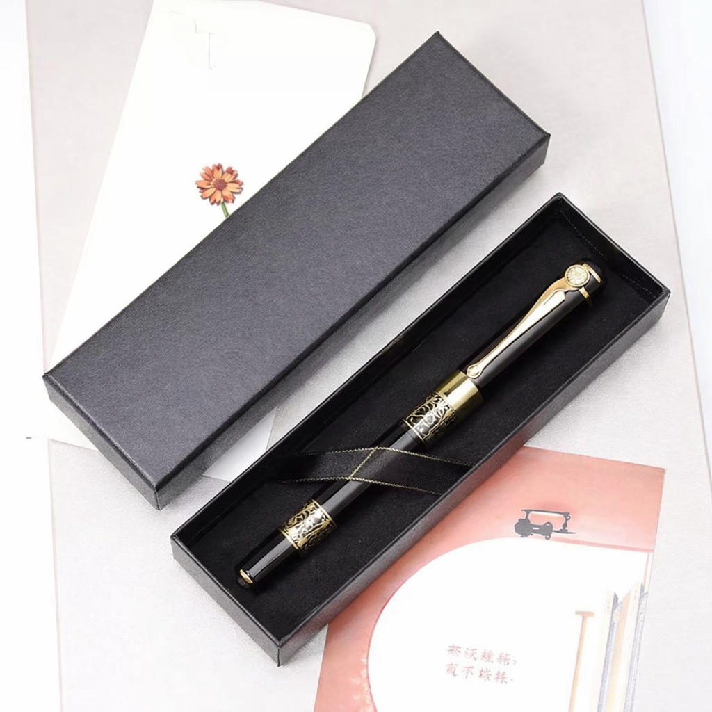 Executive pen gift box showcasing luxury packaging design
