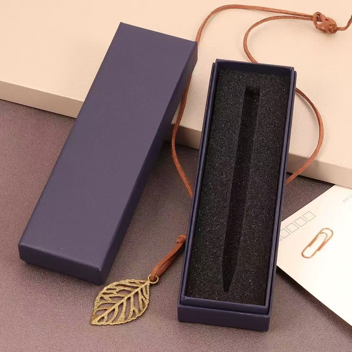High-end pen gift box with elegant finish and protective interior lining
