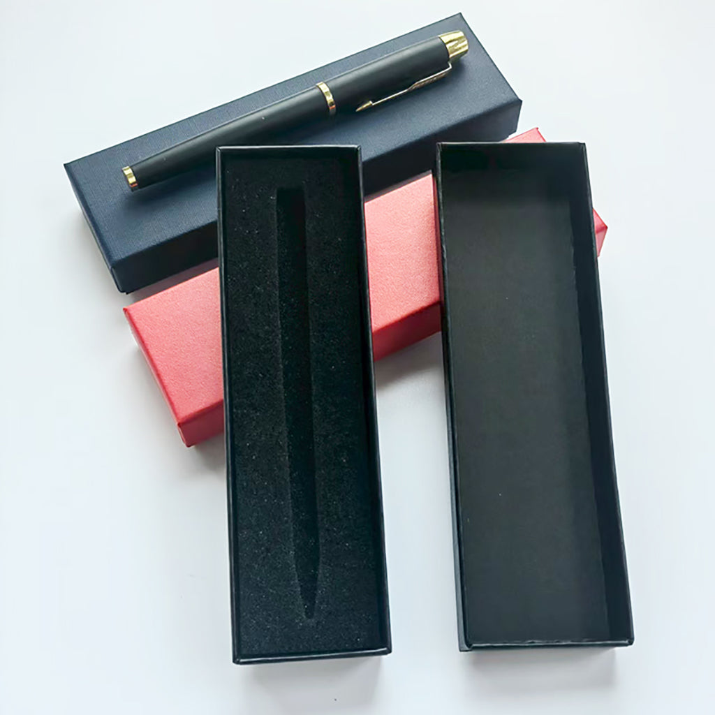 Professional business pen case with premium cardboard and custom logo printing