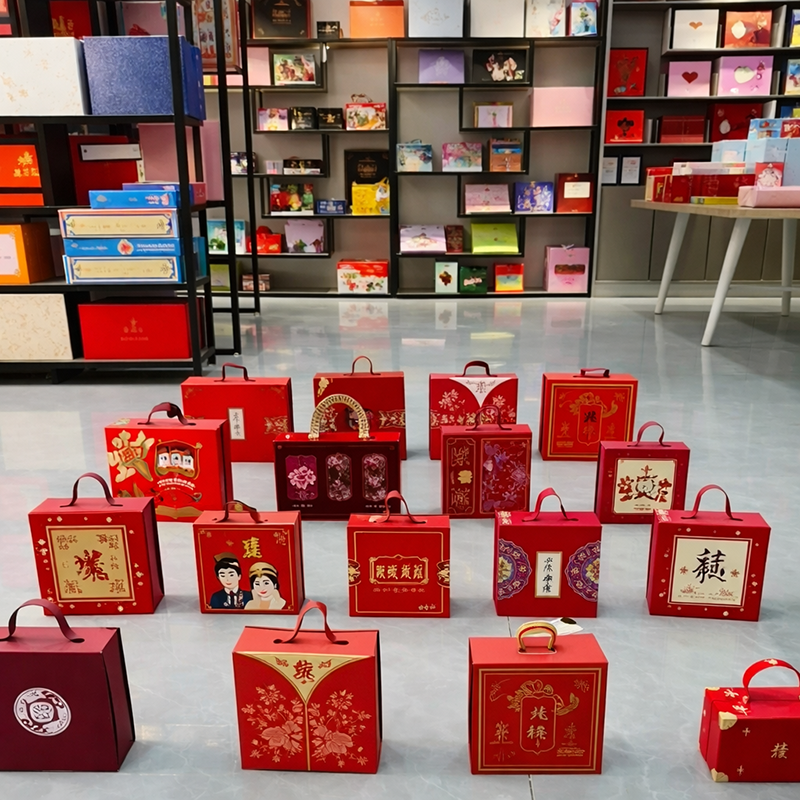 Custom gift box sample showroom - BespokeBoxCo packaging solutions display