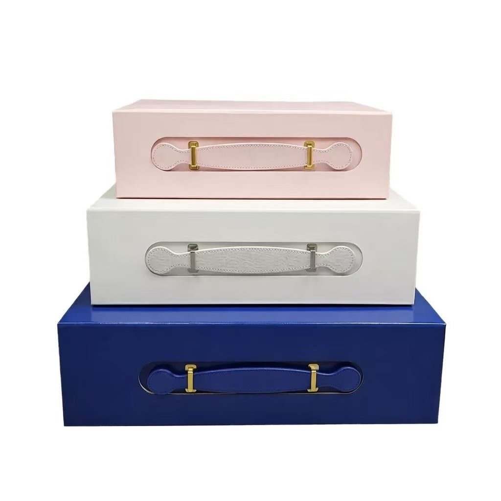 Ready-made foldable box with custom branding options