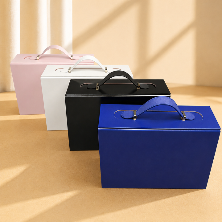Small Magnetic Folding Gift Box with Handle