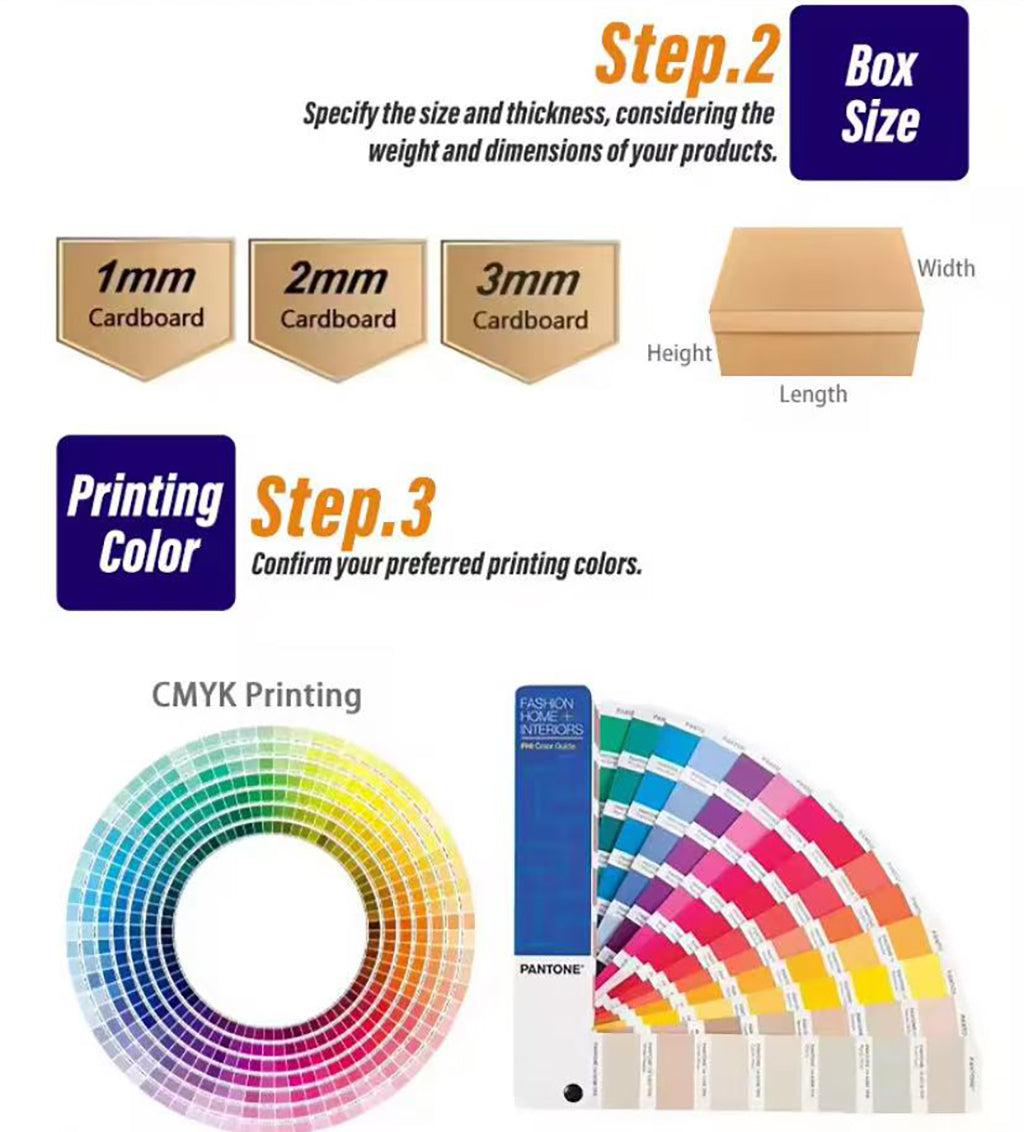 FSC certified custom gift box collection with logo customization options