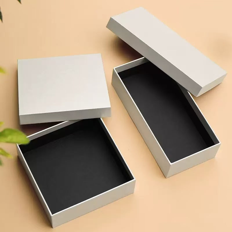 Custom lid and base gift box with logo printing — luxury rigid set-up box manufacturer
