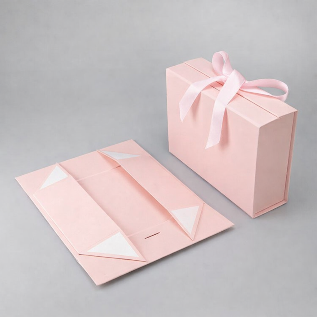 Elegant folding box with custom logo printing for premium gift packaging 