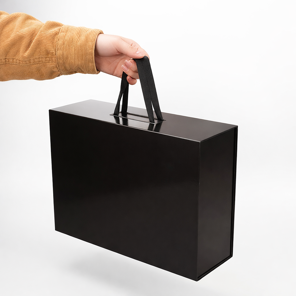 Foldable presentation box with professional finish, suitable for product launches and premium packaging