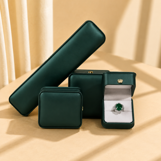 Ready-Stock Crown PU Leather Jewelry Boxes