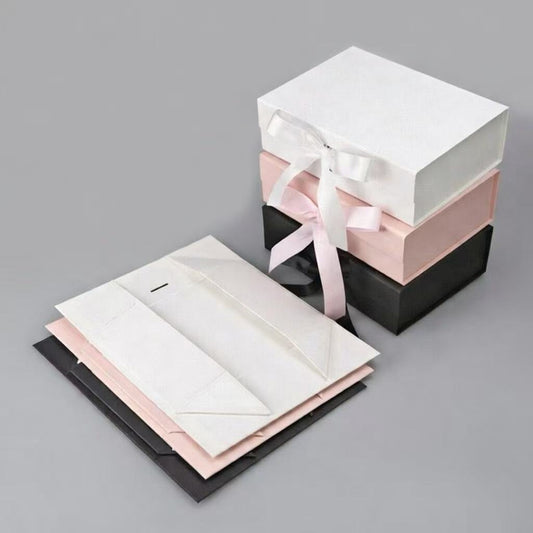 Custom printed folding boxes in various sizes for retail and wholesale packaging