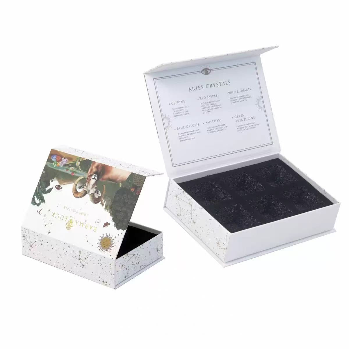 Custom magnetic closure gift box with flip top lid — luxury rigid packaging