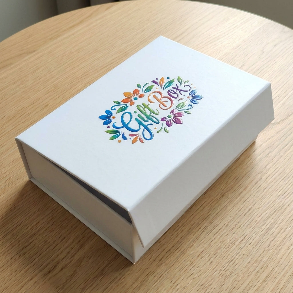 Premium gift box with custom logo printing service