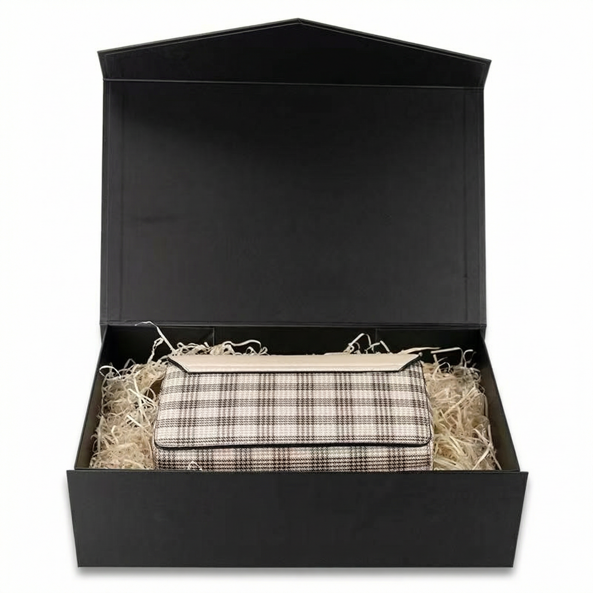 Folding gift box size comparison showing small medium large options
