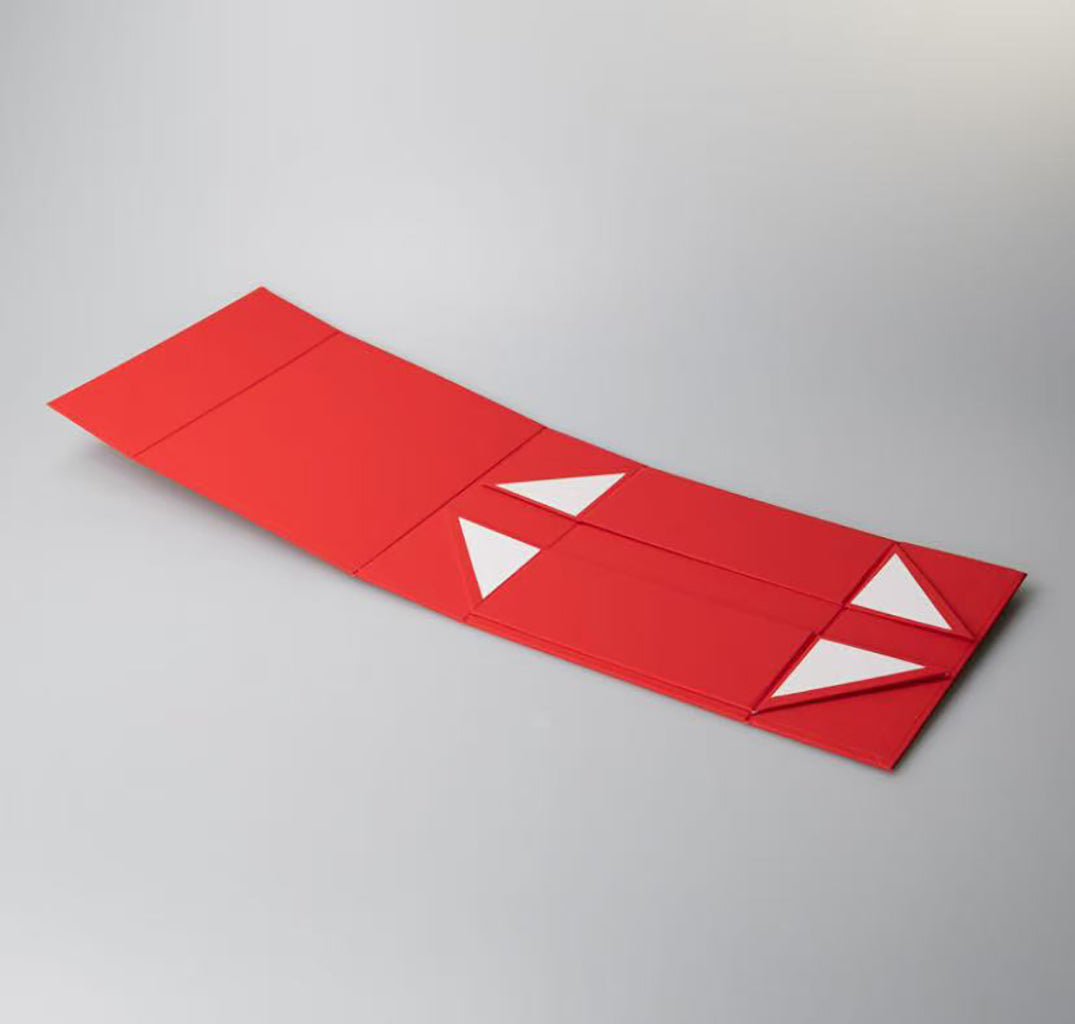 Premium foldable gift boxes with hot stamping logo and matte lamination finish