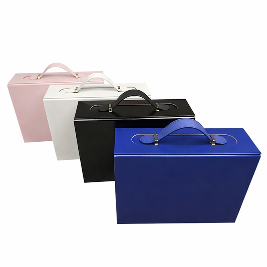 Large Magnetic Folding Gift Box with Handle