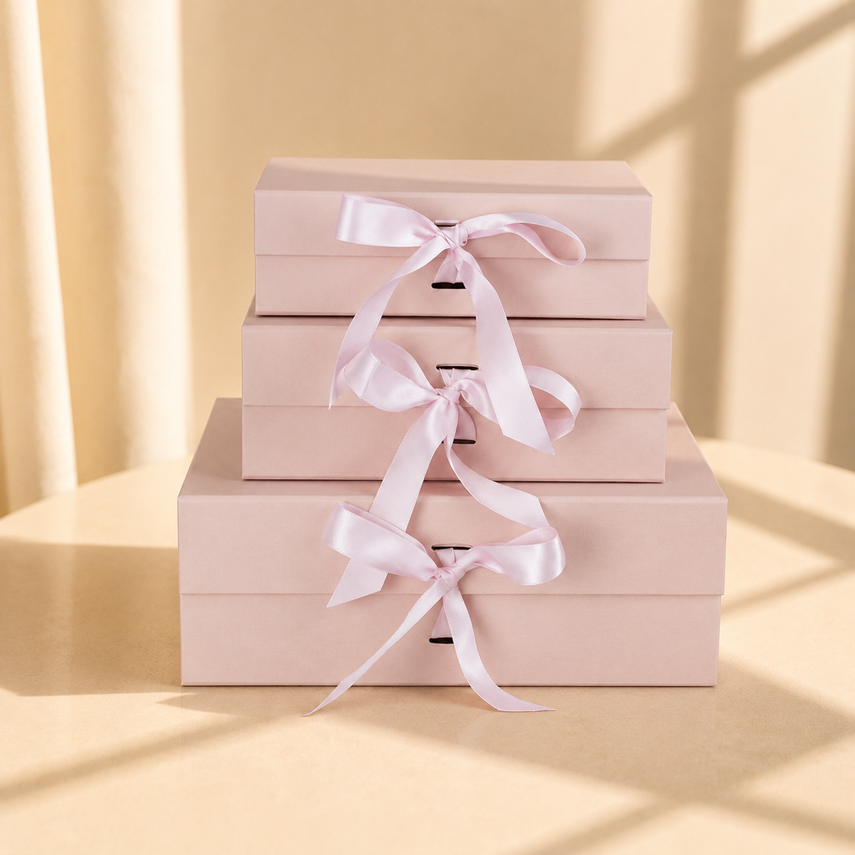 Small Ribbon Magnetic Folding Gift Box — 24 × 18 × 7.8 cm (9.4 × 7.1 × 3.1 in)