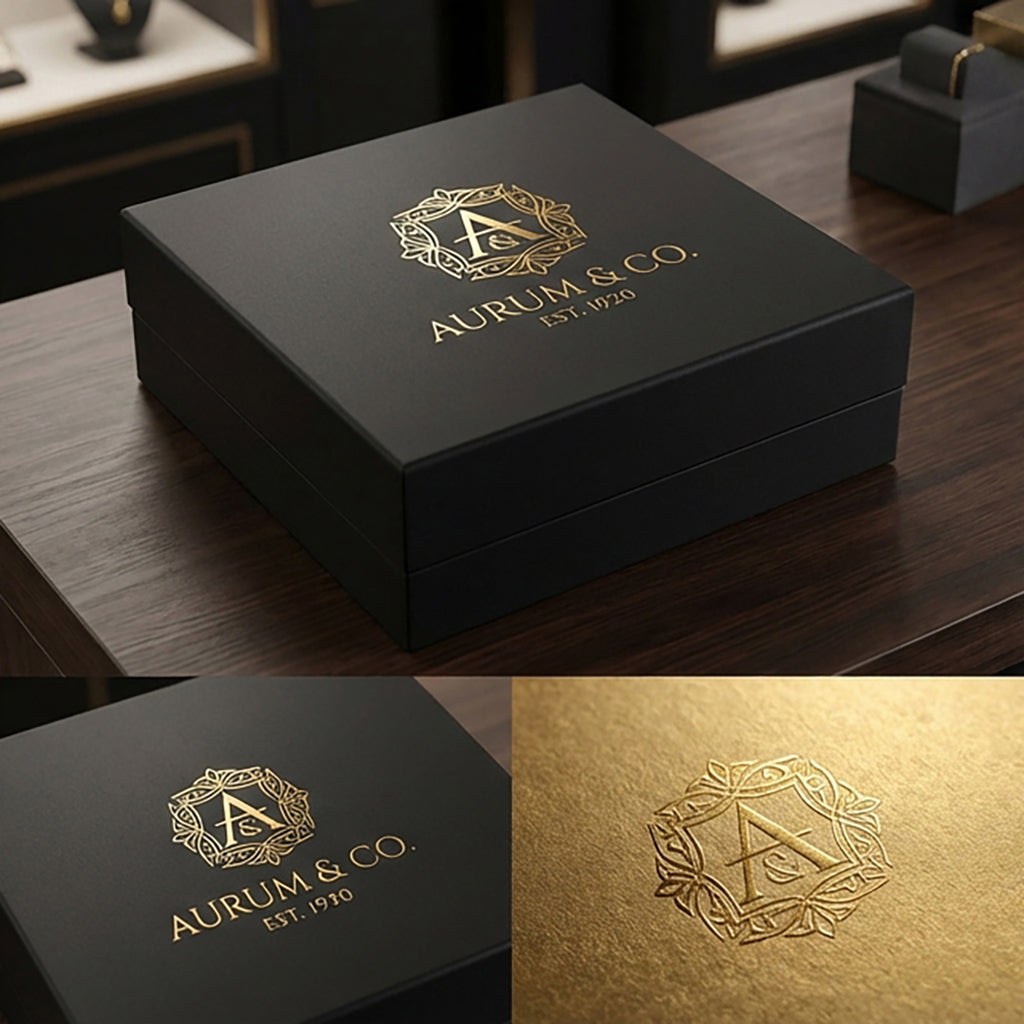 Customizable gift box with full-color logo printing