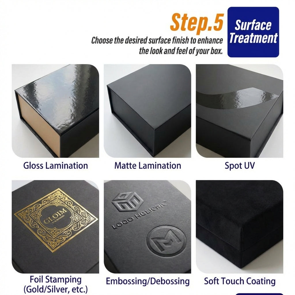 Factory direct custom packaging boxes including book style and two-piece rigid boxes