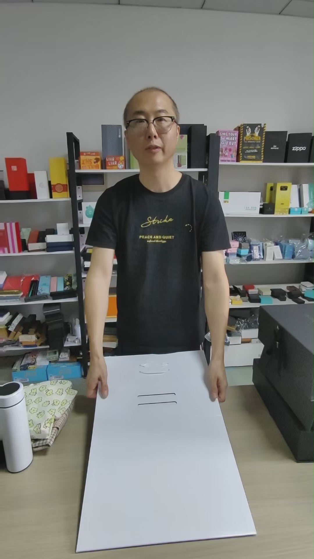 Foldable gift box for clothing and shoes packaging - premium collapsible retail box