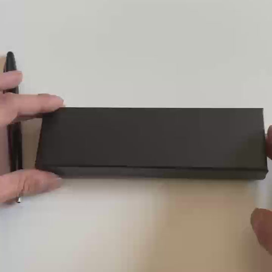 Luxury pen gift box with elegant gold accents and premium finish