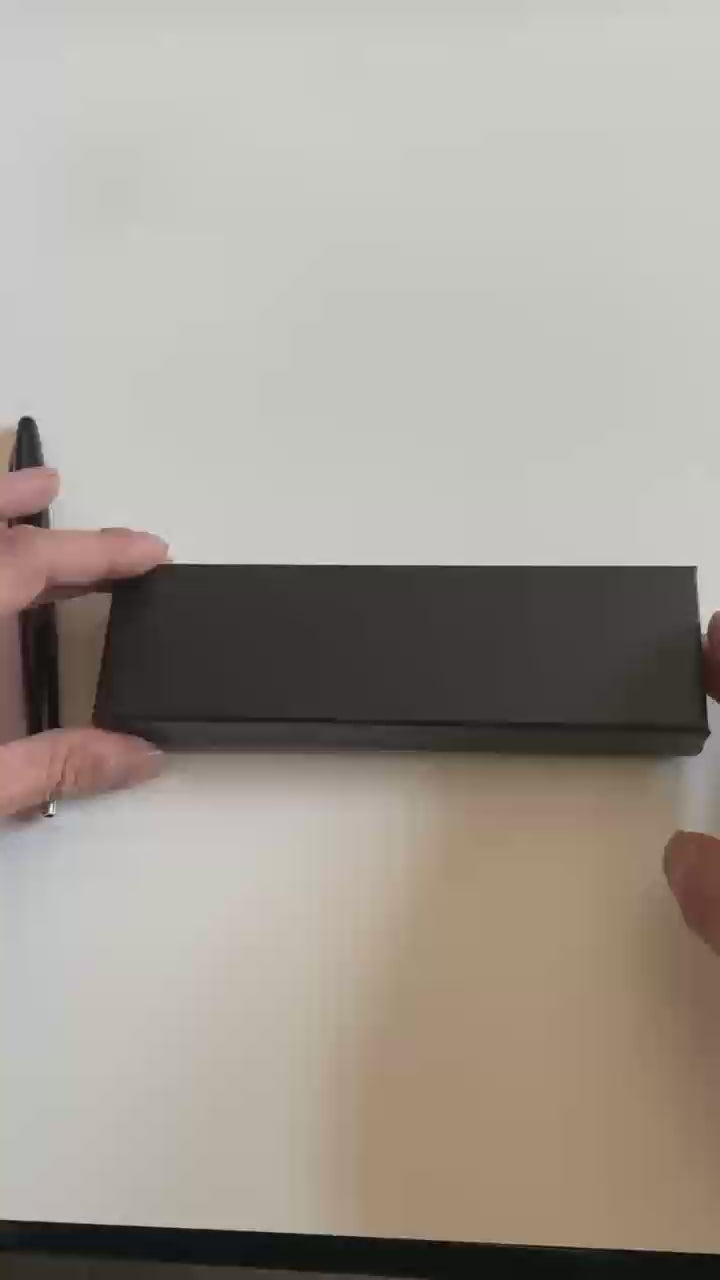 Luxury pen gift box with elegant gold accents and premium finish