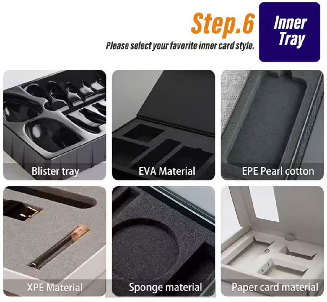 Professional OEM cosmetic gift box packaging with multiple compartment designs