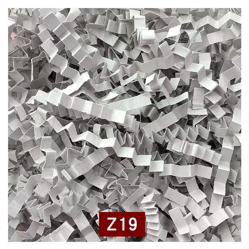 Colorful shredded paper filler for gift box packaging and cushioning