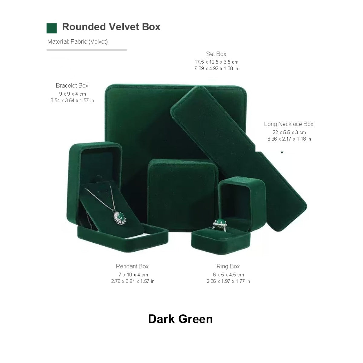 Ready-Stock Velvet Ring & Pendant Jewelry Boxes