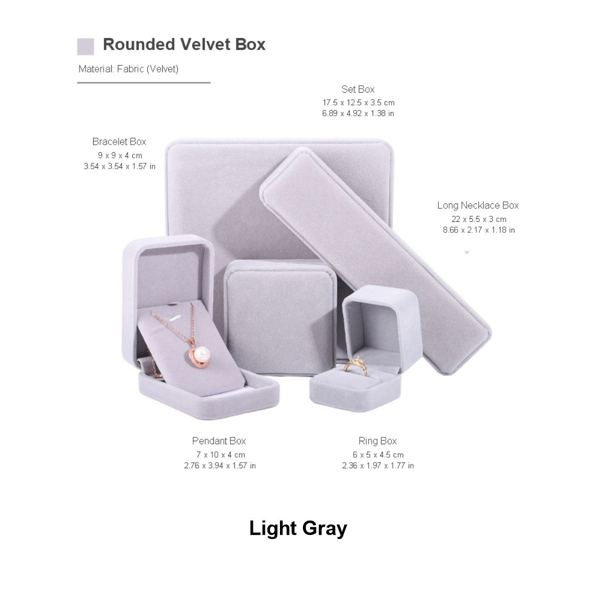 Ready-Stock Velvet Ring & Pendant Jewelry Boxes