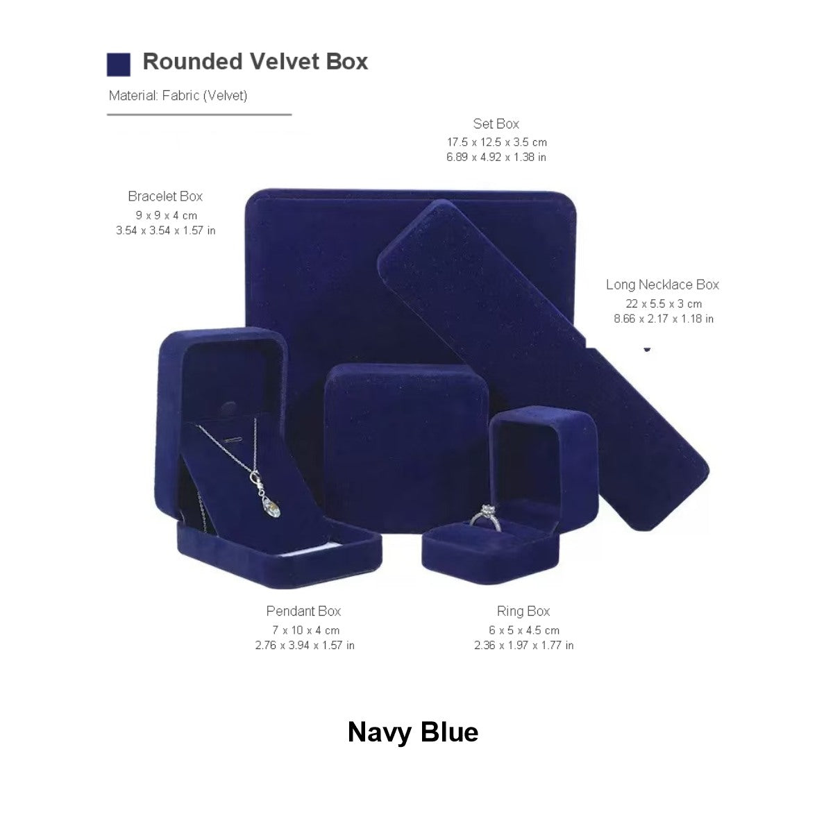 Ready-Stock Velvet Ring & Pendant Jewelry Boxes