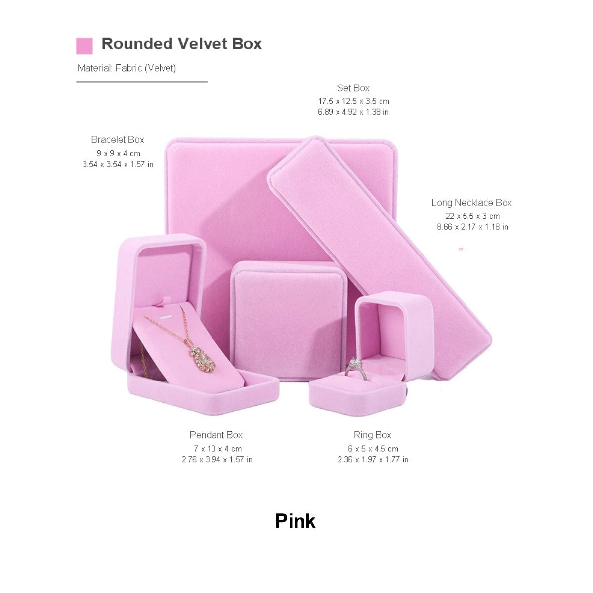 Ready-Stock Velvet Ring & Pendant Jewelry Boxes
